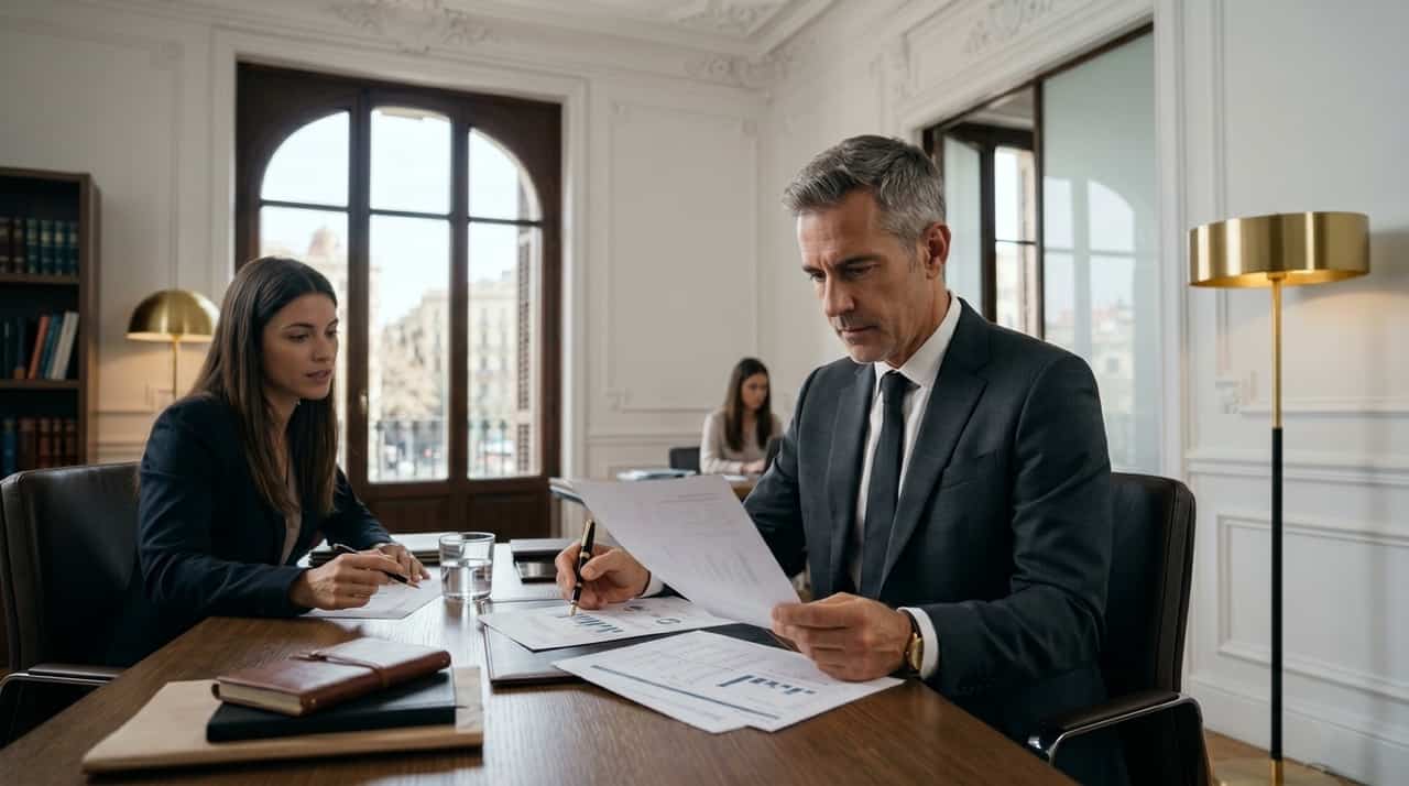 Reunió d’assessoria fiscal per a empresa a Barcelona